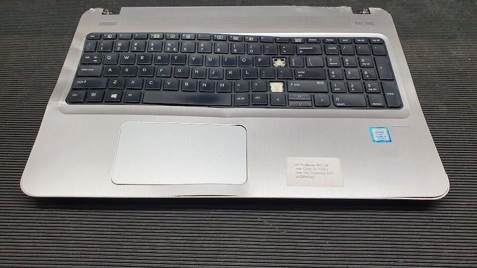 HP Probook 450 G4 Laptop Keyboard Core i3-7100U Intel UHD Graphics 620 Used