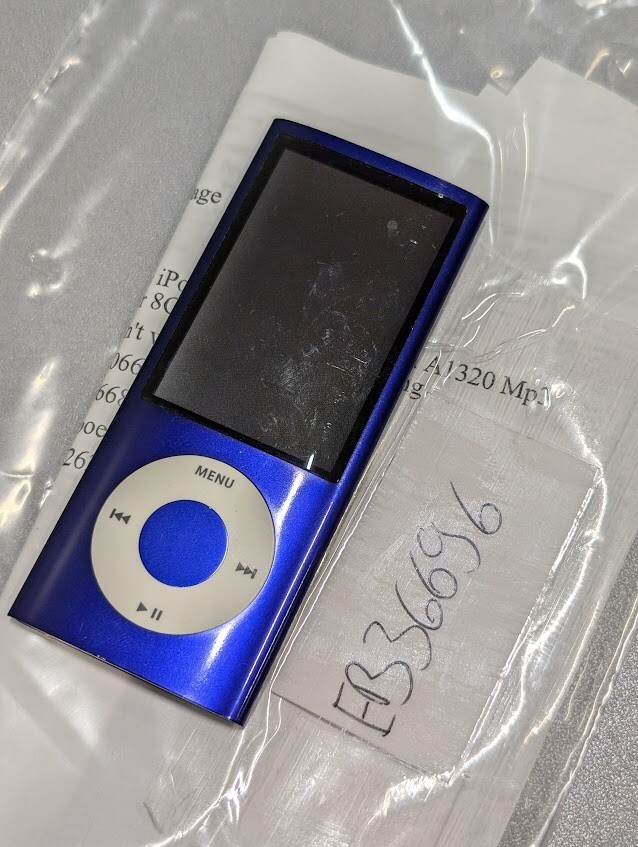 Apple iPod Nano 5th Gen A1320 - Used, Working, No Accessories, Scratched Screen