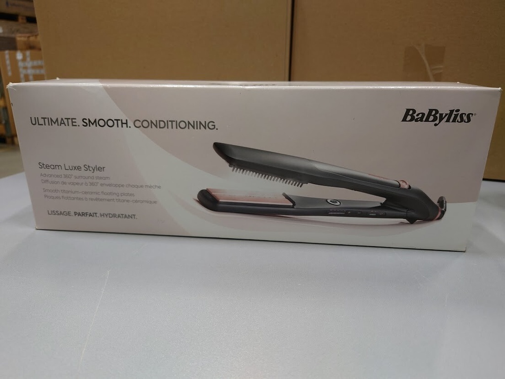 BaByliss ST596E Steam Radiance Hair Straightener Black Not Working For Parts