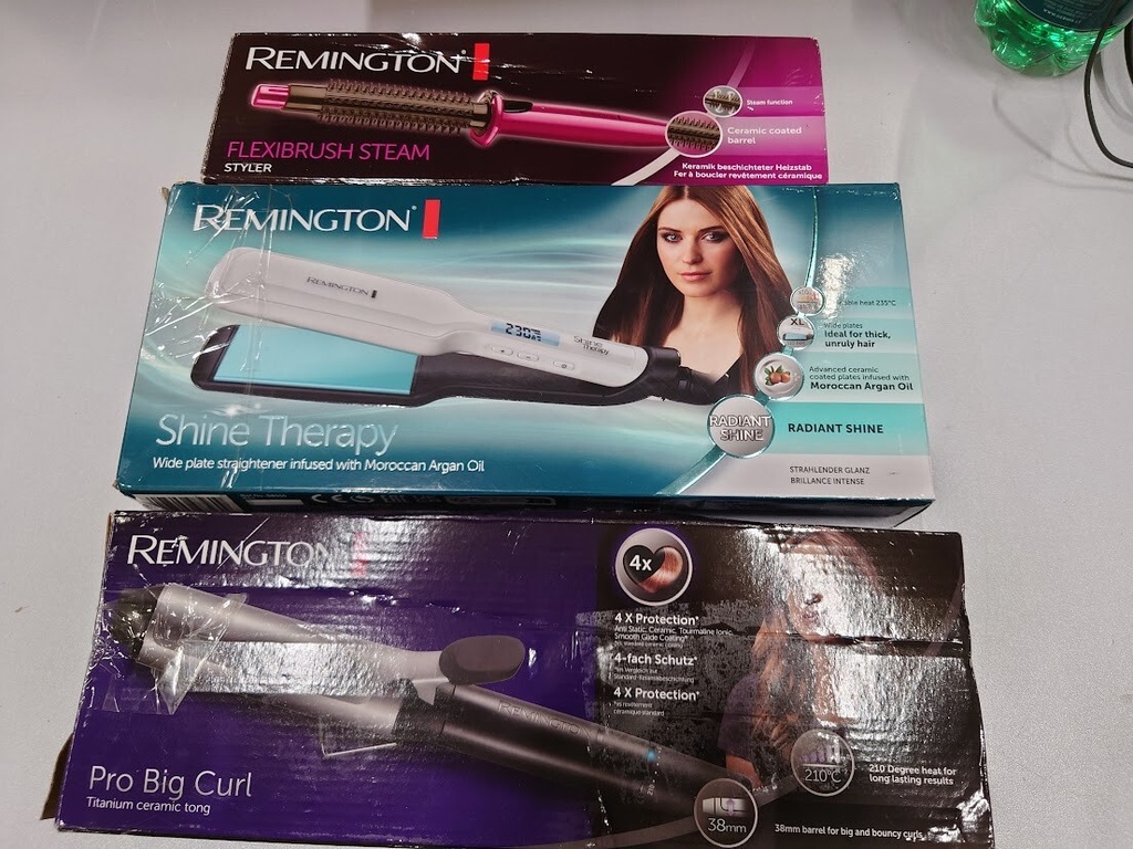 LOT OF 3 Remington CB4N & CI5538 & S8550 Pro Big Curl Not Working For Parts