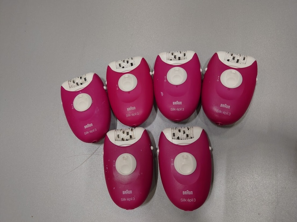 LOT OF 6 Braun Silk Epil 3 Epilator Hair Remover Not Working For Parts