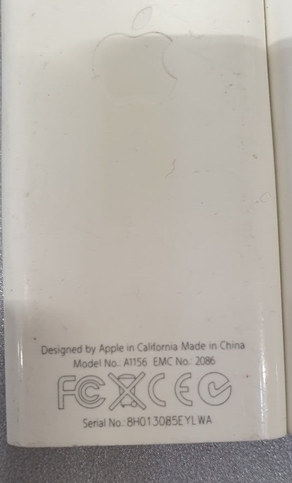 Apple Remote Control A1156 Wireless White Not Tested Parts/Repair