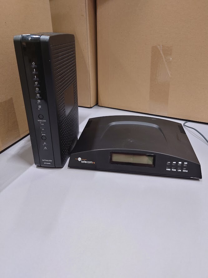 LOT OF 2 Technicolor & Telecom FM Wireless Residential Gateway Not Working Parts