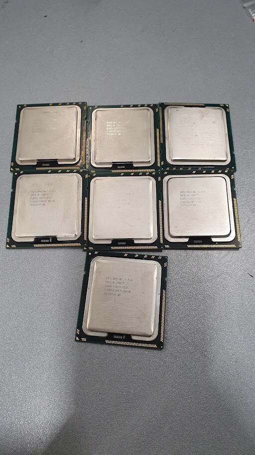 Menge 7 Intel Core i7-920 2,66GHz/8m/480 CPU Prozessoren Quad Core 130W TDP