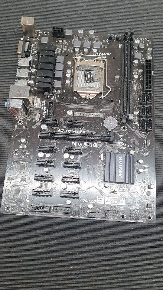 BIOSTAR TB250-BTC-PRO INTEL MOTHERBOARD DDR4 For Parts