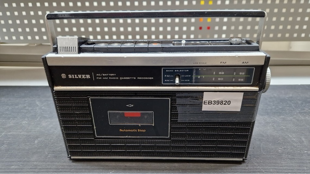 Silver RT20E FM/AM Radio Cassette Recorder - Used Working, Vintage