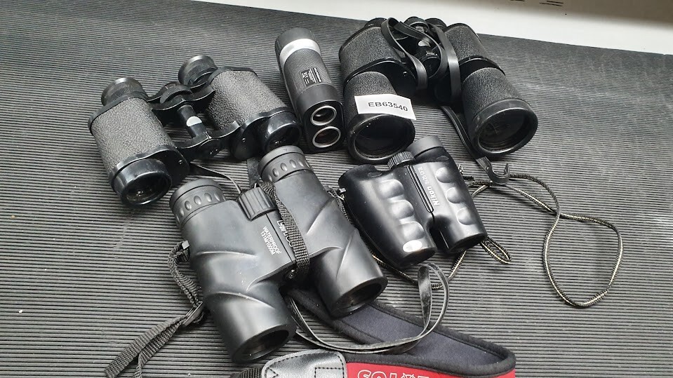 Lot of 5 Binoculars Various Models And Brand Used Working