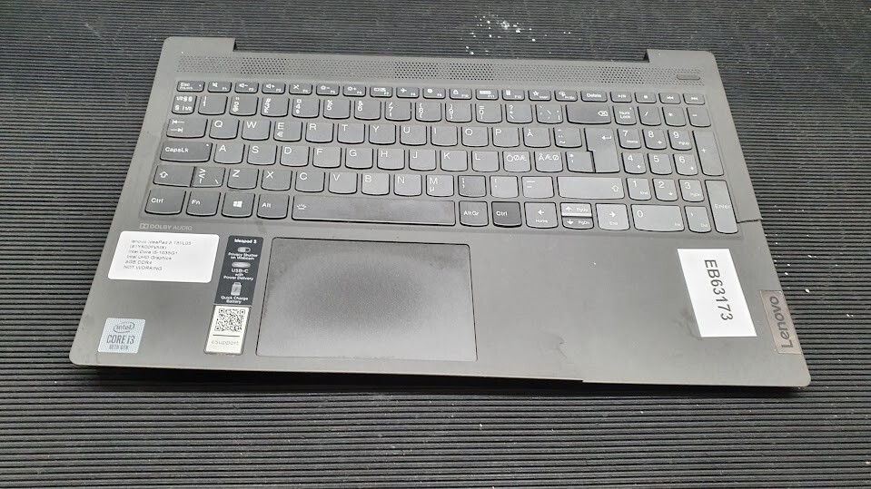 Lenovo Ideapad 5 Keyboard Intel I5-1035G1 UHD Graphics 8GB DDR4 For Parts