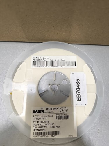 0201 4K02 1% Resistors - Used, Lead Free, Qty 15000